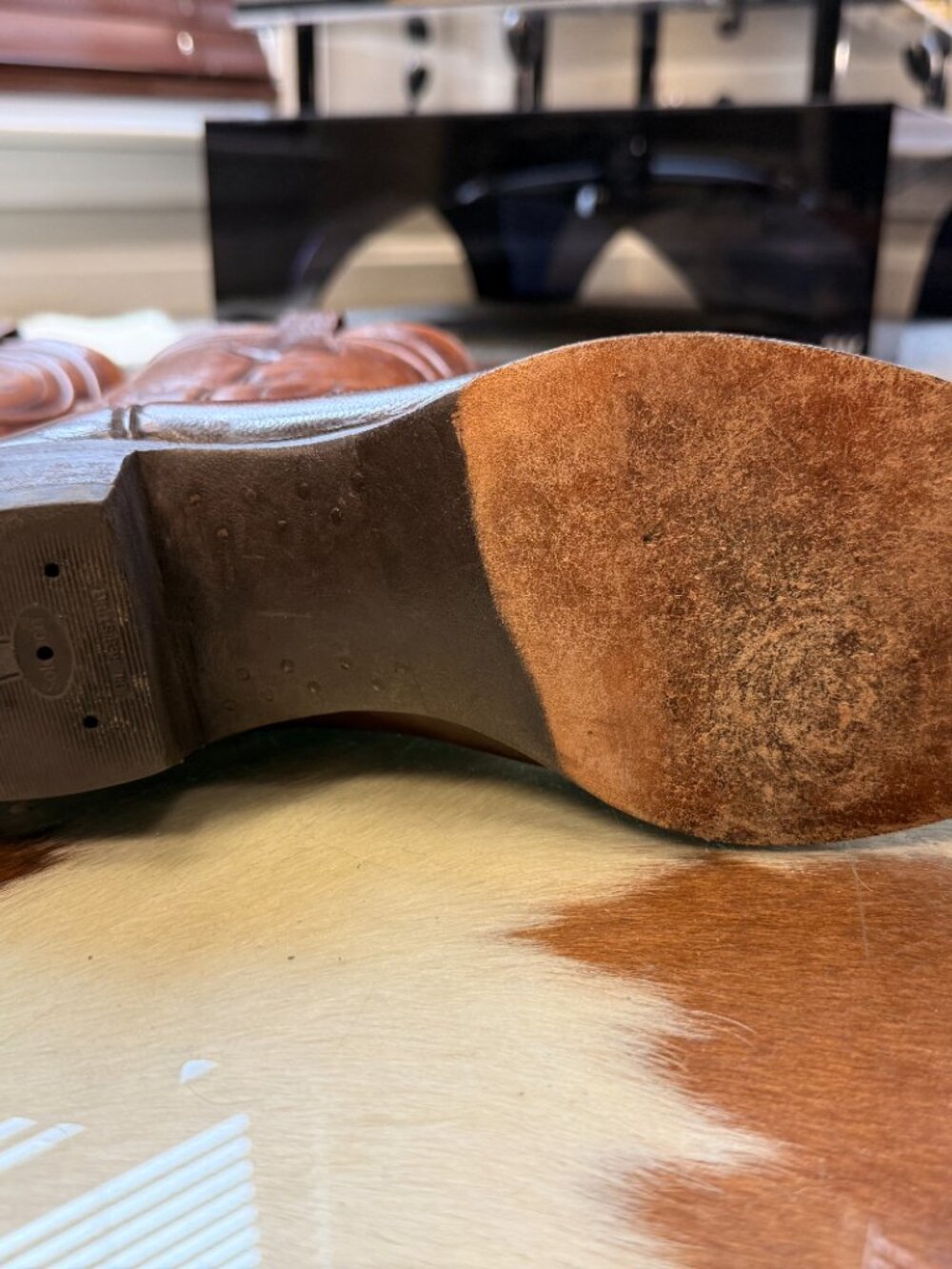 Lucchese "Seville" Goatskin Cowboy Boot - San Antonio Era - Size 12B - Picture 8 of 16